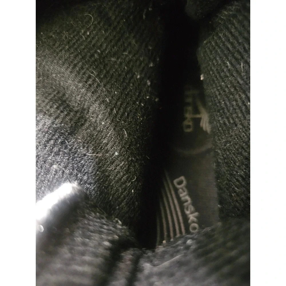 Dansko Women Natalie Black Lace Up Winter‎ Snow Boots Faux Fur Lined Size 11M